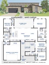 small courtyard house plans