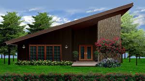 slant roof house design