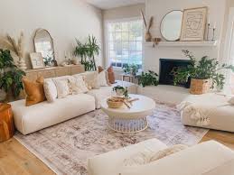 scandi boho living room